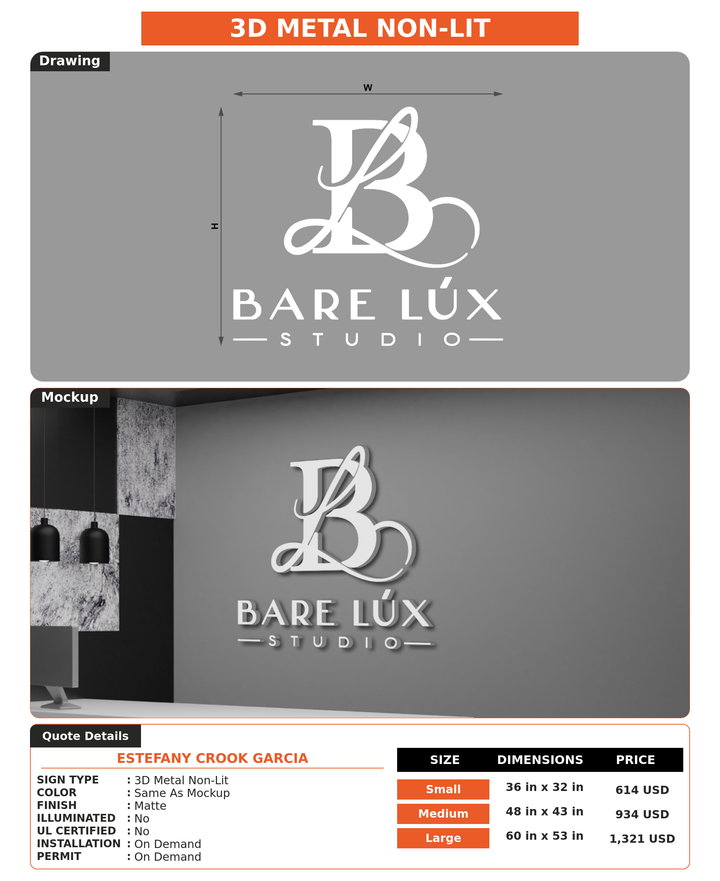 CUSTOM MOCKUP SIGN FOR Estefany Crook Garcia