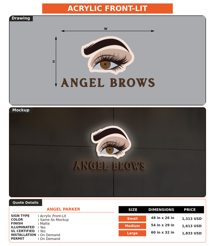 CUSTOM MOCKUP SIGN FOR Angel Parker
