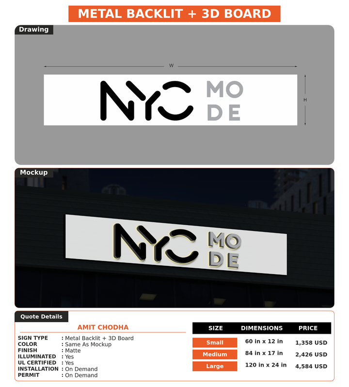 CUSTOM MOCKUP SIGN FOR Amit Chodha