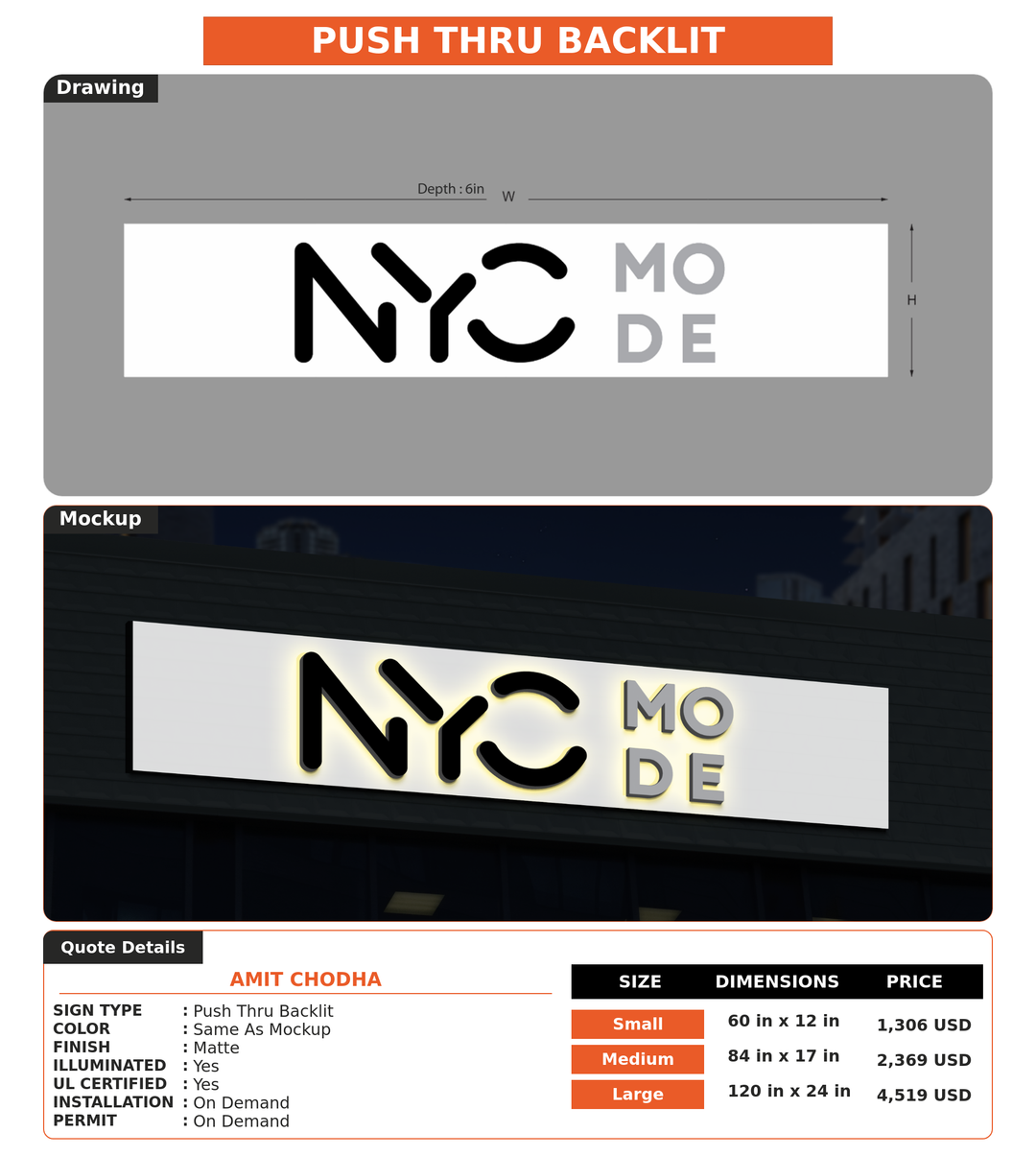 CUSTOM MOCKUP SIGN FOR Amit Chodha
