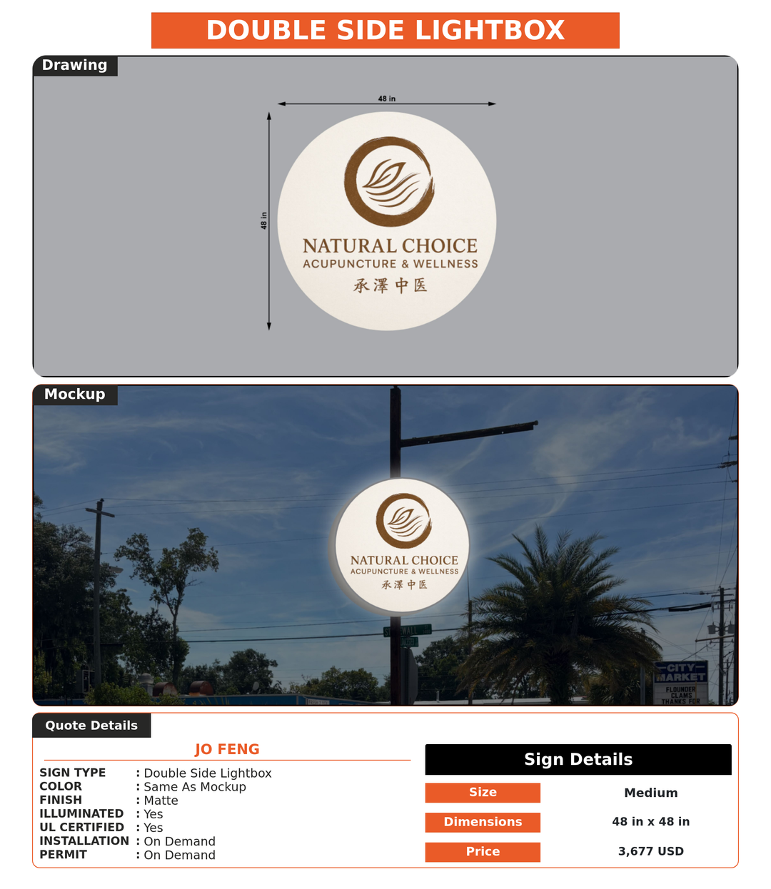 CUSTOM MOCKUP SIGN FOR Jo Feng