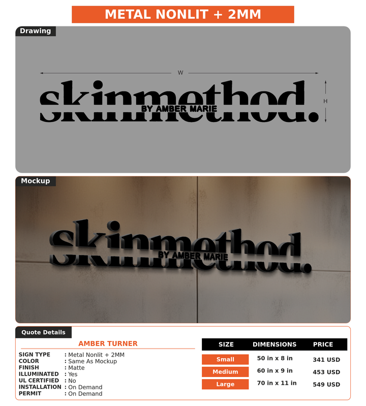 CUSTOM MOCKUP SIGN FOR Amber Turner