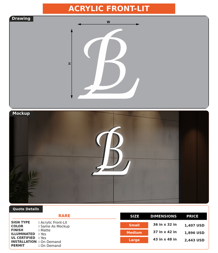 CUSTOM MOCKUP SIGN FOR Rare