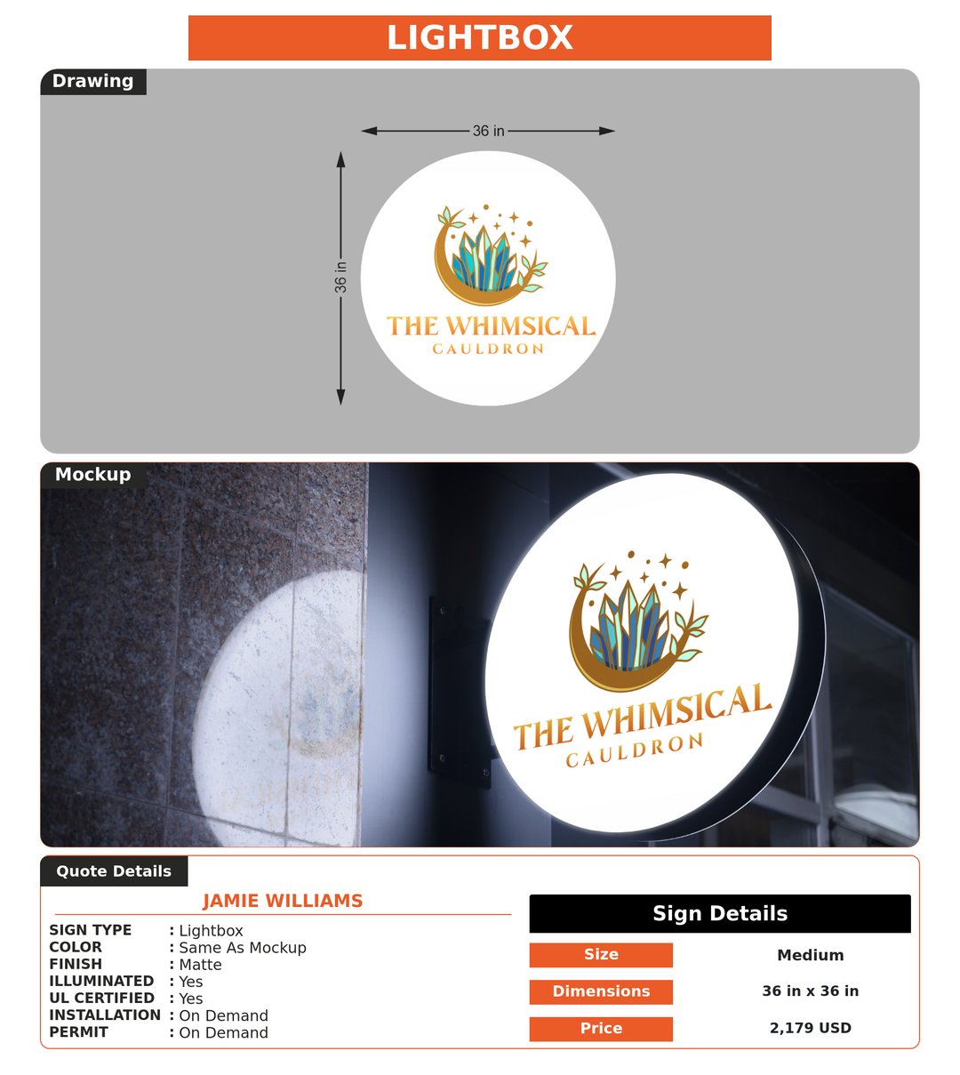 CUSTOM MOCKUP SIGN FOR Jamie Williams