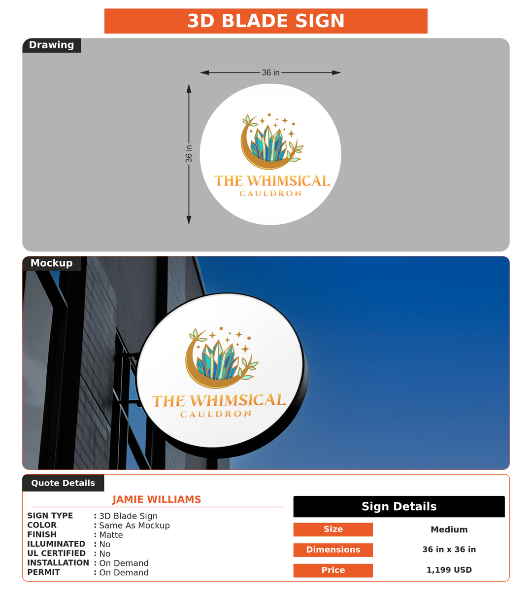 CUSTOM MOCKUP SIGN FOR Jamie Williams