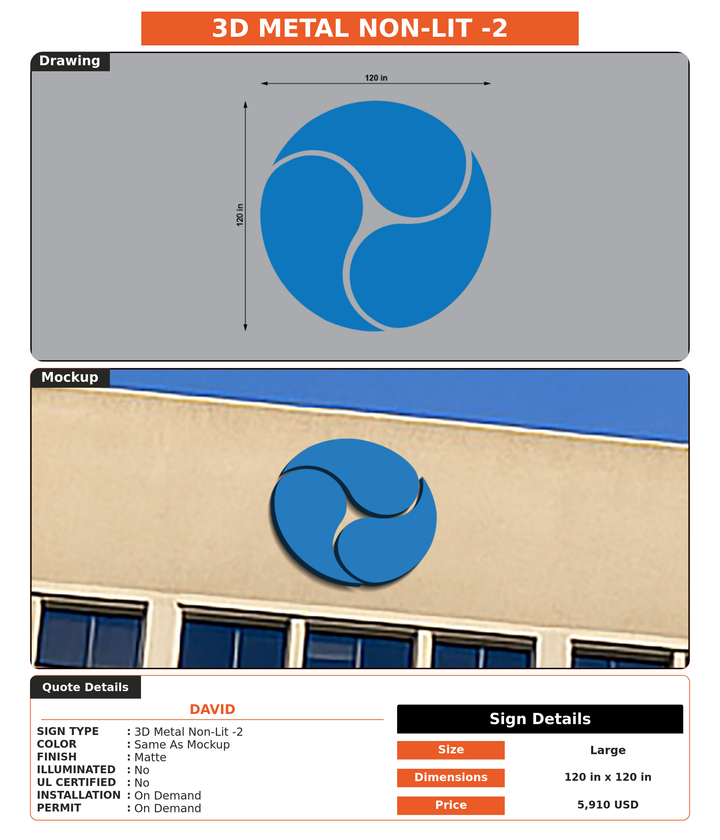 CUSTOM MOCKUP SIGN FOR david