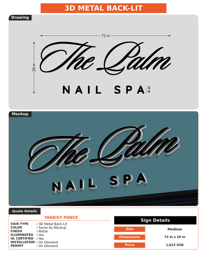 CUSTOM MOCKUP SIGN FOR yaneisy ponce