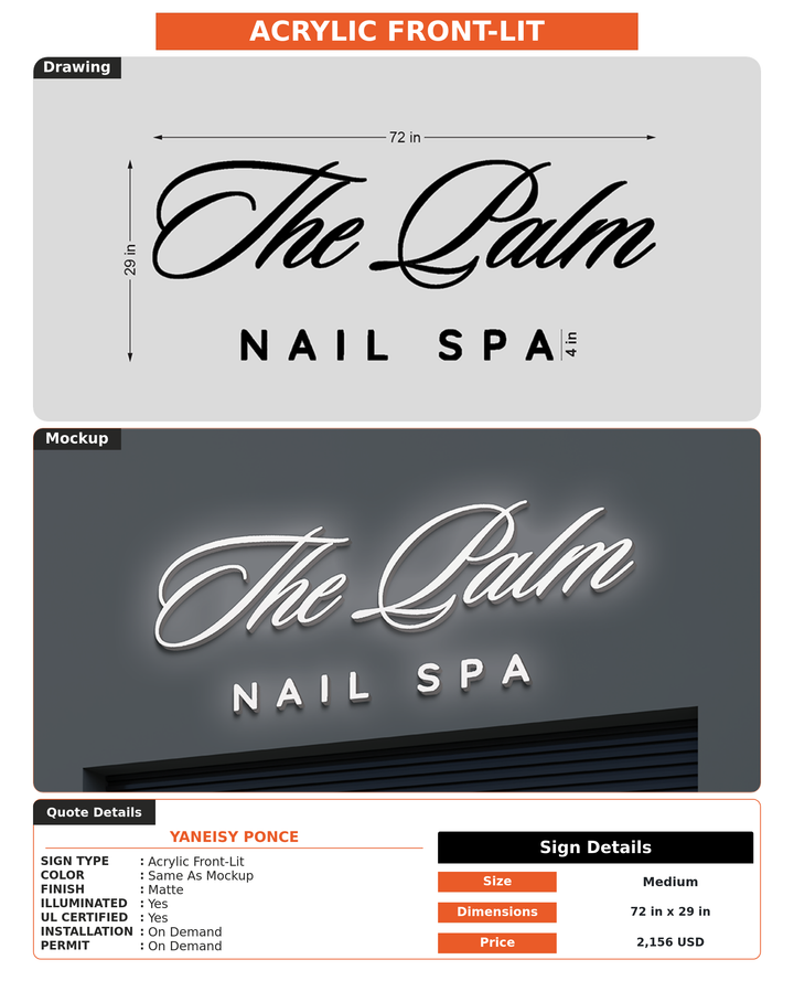 CUSTOM MOCKUP SIGN FOR yaneisy ponce
