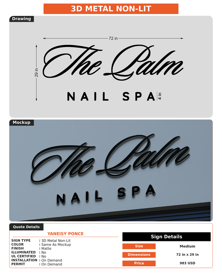 CUSTOM MOCKUP SIGN FOR yaneisy ponce