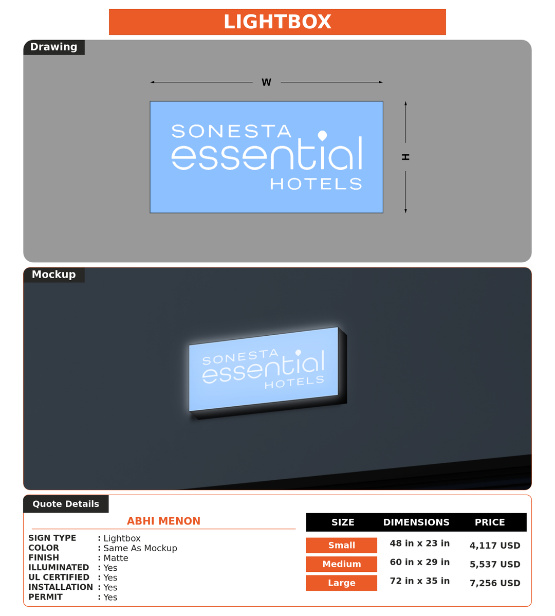 CUSTOM MOCKUP SIGN FOR Abhi Menon