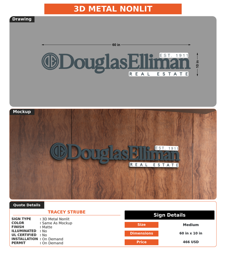 CUSTOM MOCKUP SIGN FOR tracey strube