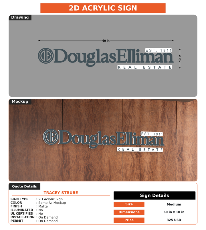 CUSTOM MOCKUP SIGN FOR tracey strube