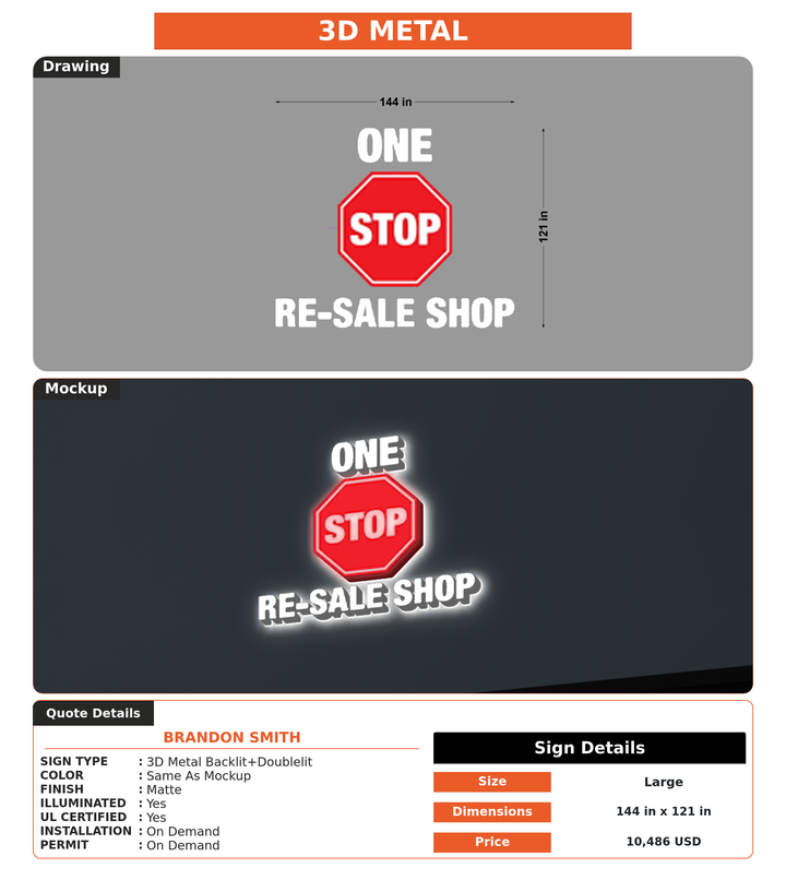 CUSTOM MOCKUP SIGN FOR Brandon smith
