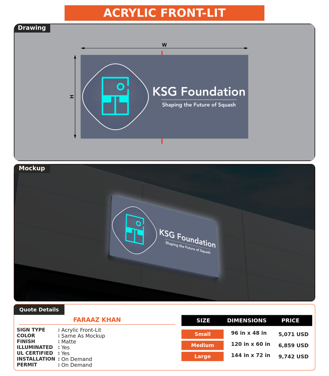 CUSTOM MOCKUP SIGN FOR Faraaz Khan