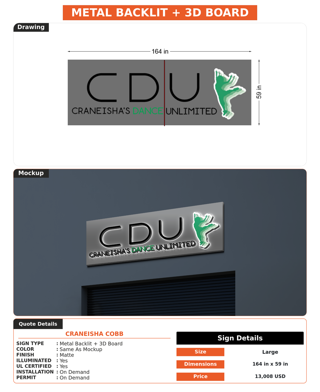 CUSTOM MOCKUP SIGN FOR Craneisha Cobb