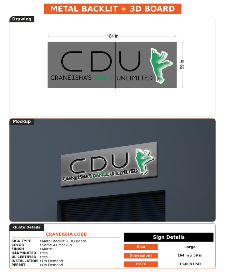 CUSTOM MOCKUP SIGN FOR Craneisha Cobb