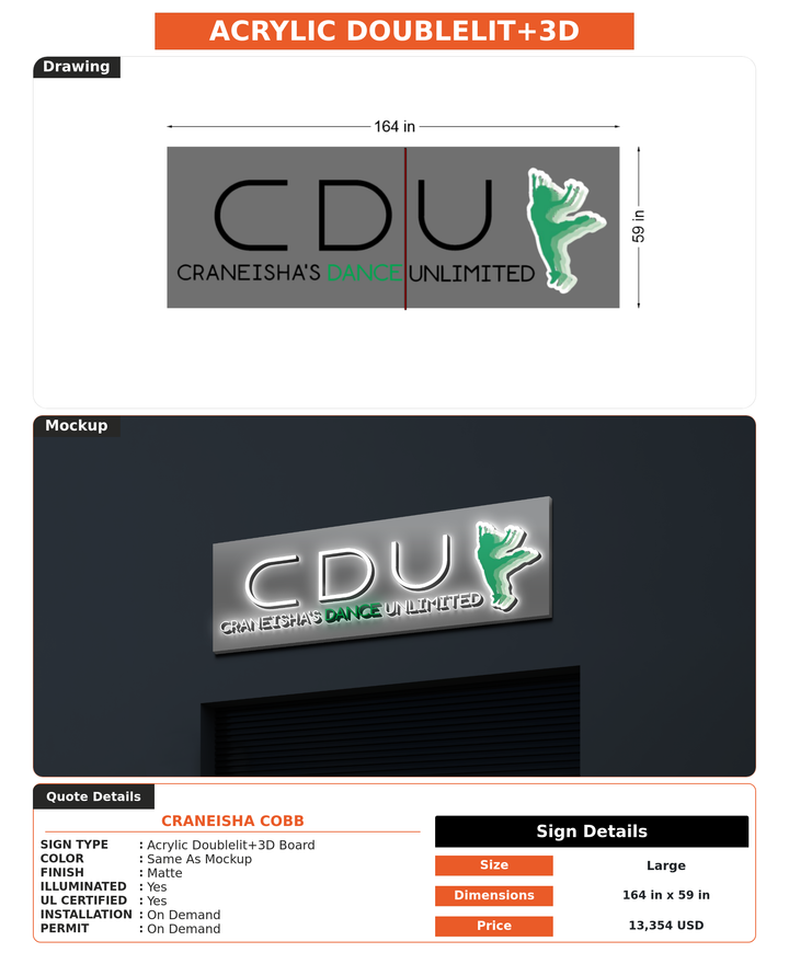 CUSTOM MOCKUP SIGN FOR Craneisha Cobb