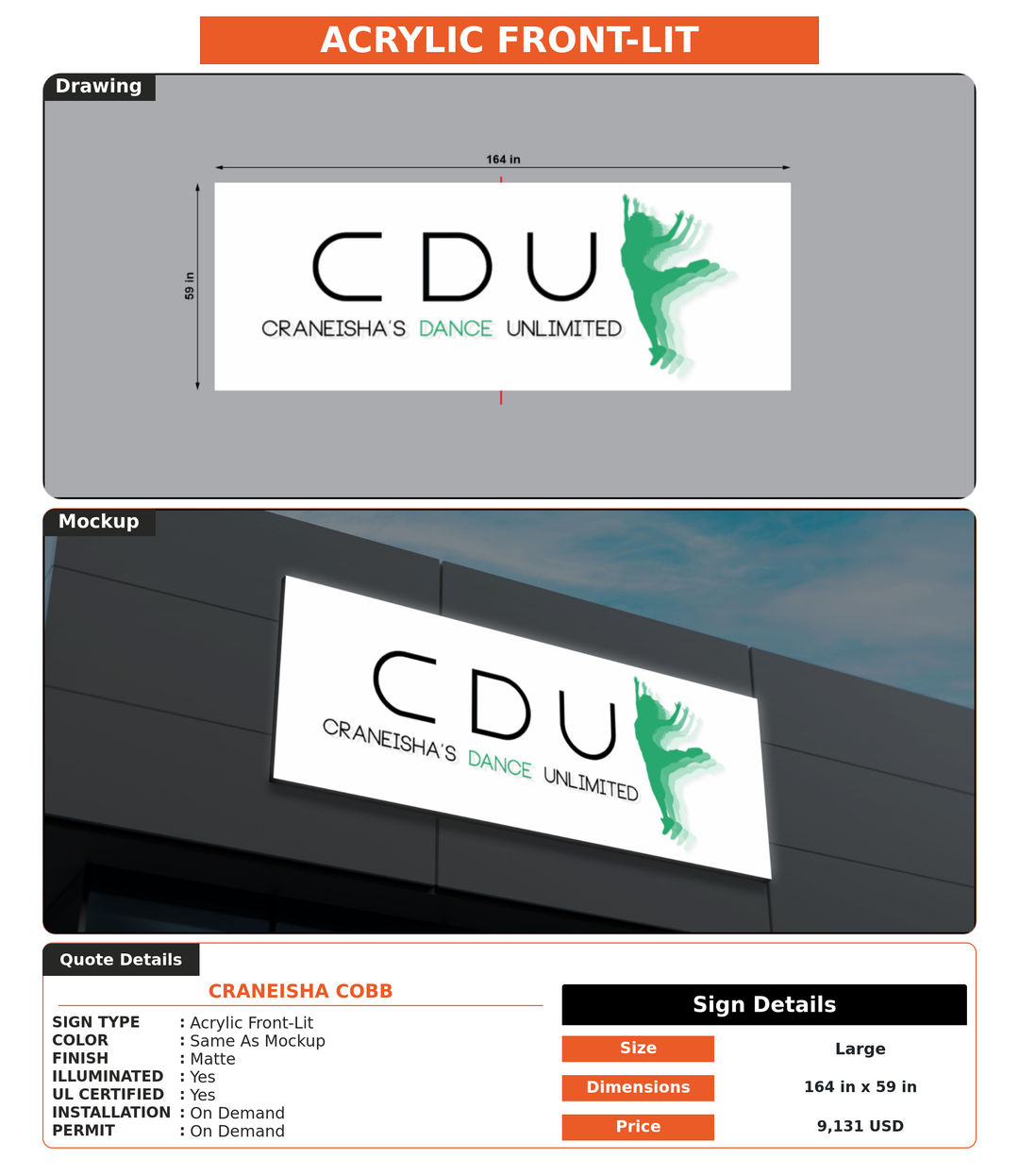 CUSTOM MOCKUP SIGN FOR Craneisha Cobb