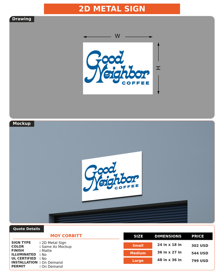 CUSTOM MOCKUP SIGN FOR Moy Corbitt
