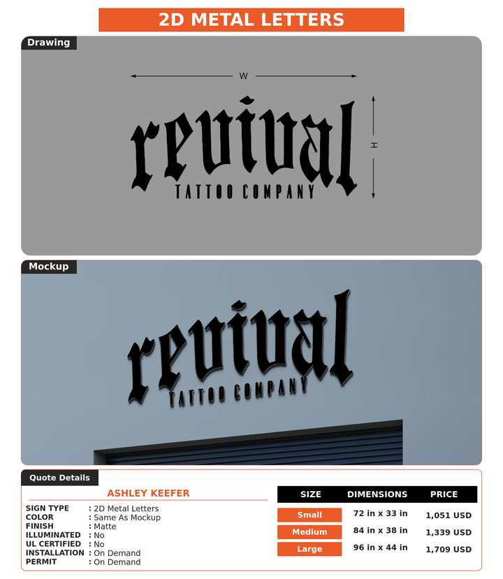 CUSTOM MOCKUP SIGN FOR Ashley Keefer