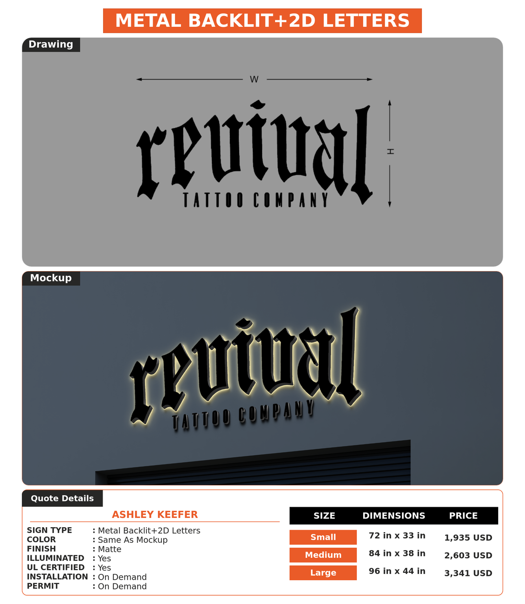 CUSTOM MOCKUP SIGN FOR Ashley Keefer