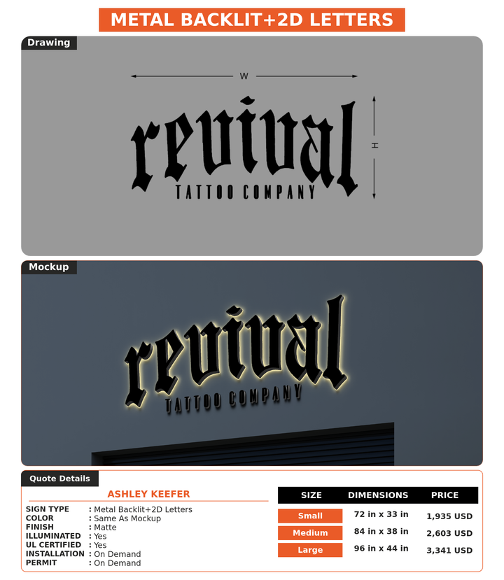 CUSTOM MOCKUP SIGN FOR Ashley Keefer