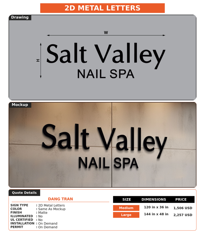 CUSTOM MOCKUP SIGN FOR Dang Tran
