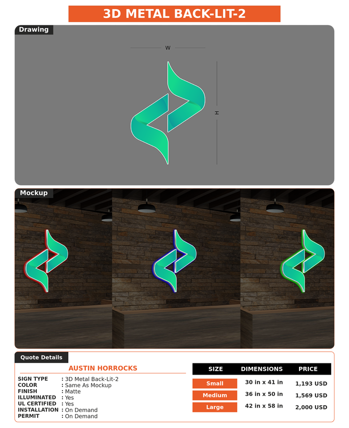 CUSTOM MOCKUP SIGN FOR Austin Horrocks