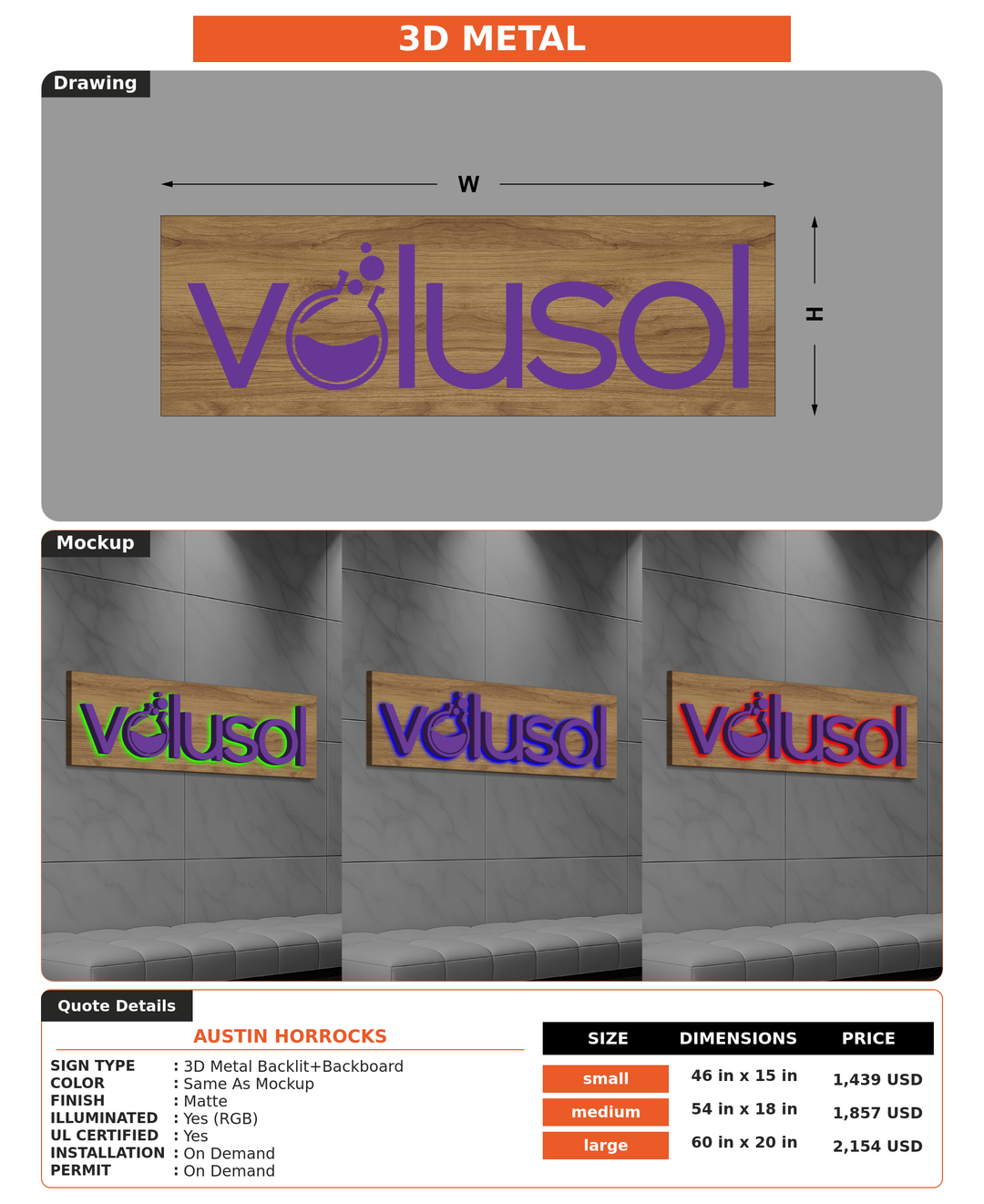 CUSTOM MOCKUP SIGN FOR Austin Horrocks