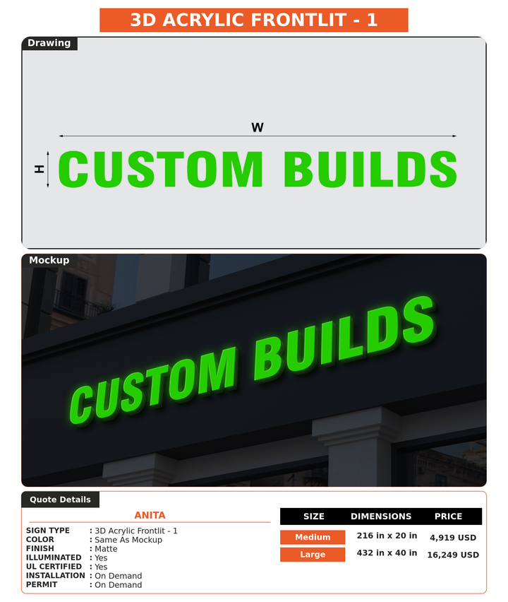 CUSTOM MOCKUP SIGN FOR anita