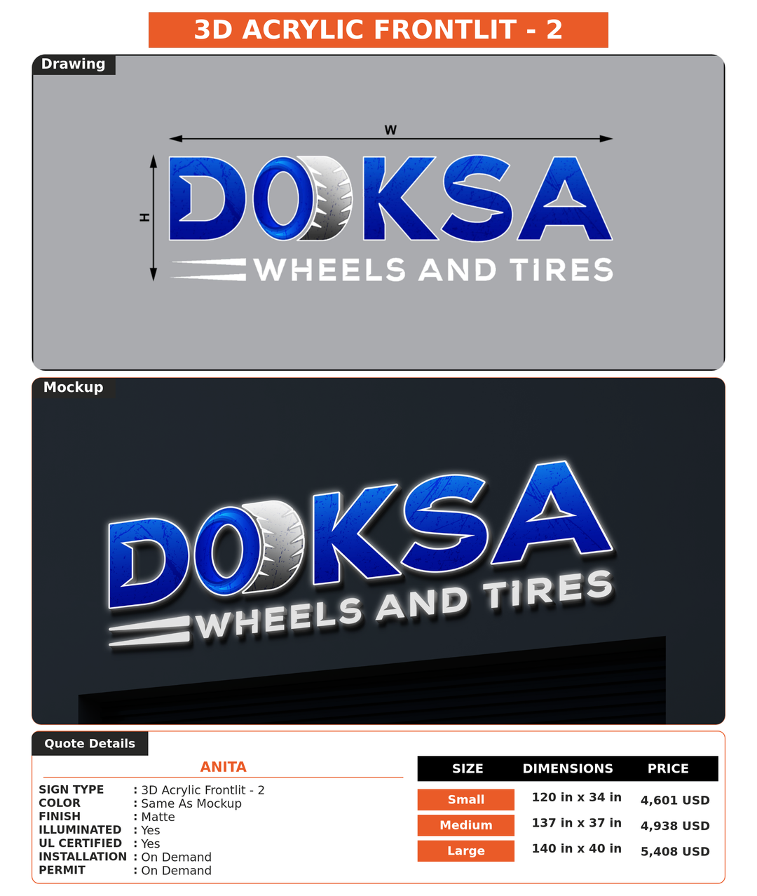 CUSTOM MOCKUP SIGN FOR anita