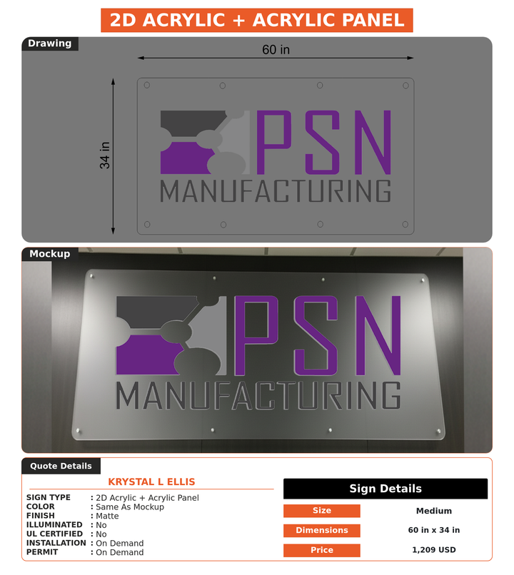 CUSTOM MOCKUP SIGN FOR Krystal L Ellis