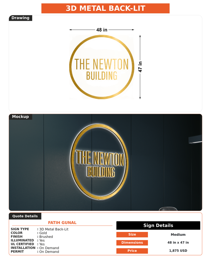 CUSTOM MOCKUP SIGN FOR fatih gunal