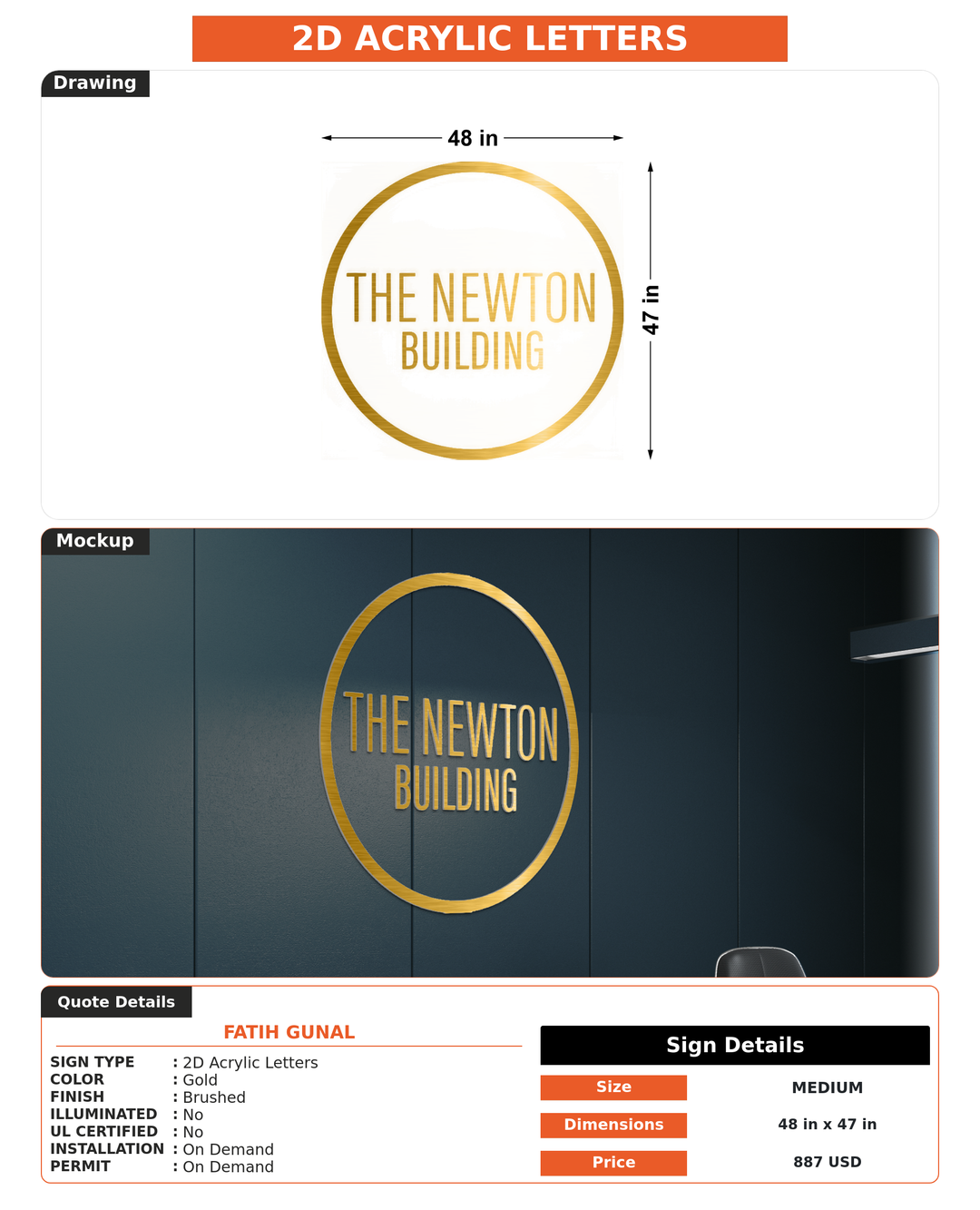 CUSTOM MOCKUP SIGN FOR fatih gunal