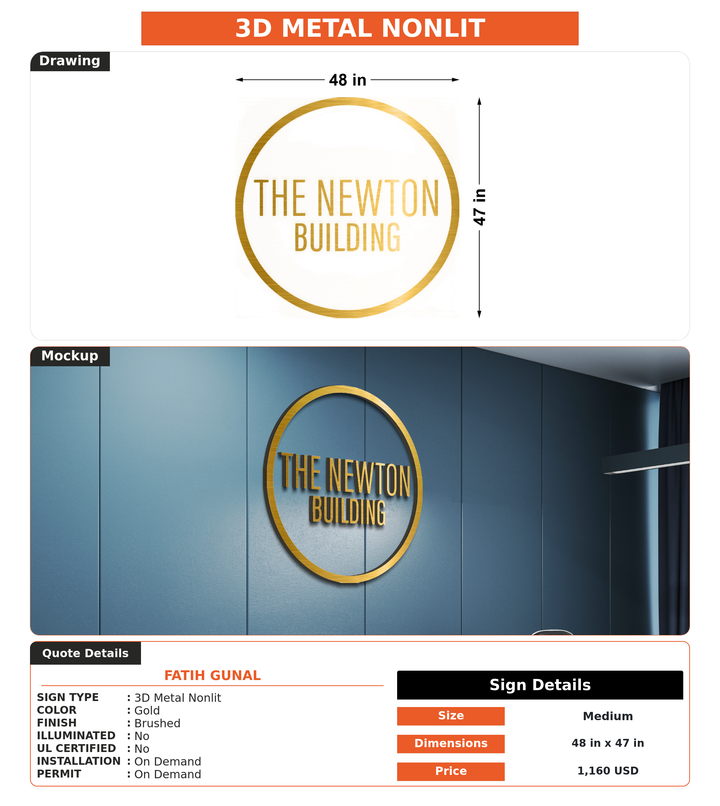CUSTOM MOCKUP SIGN FOR fatih gunal