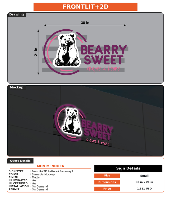 CUSTOM MOCKUP SIGN FOR Mon Mendoza