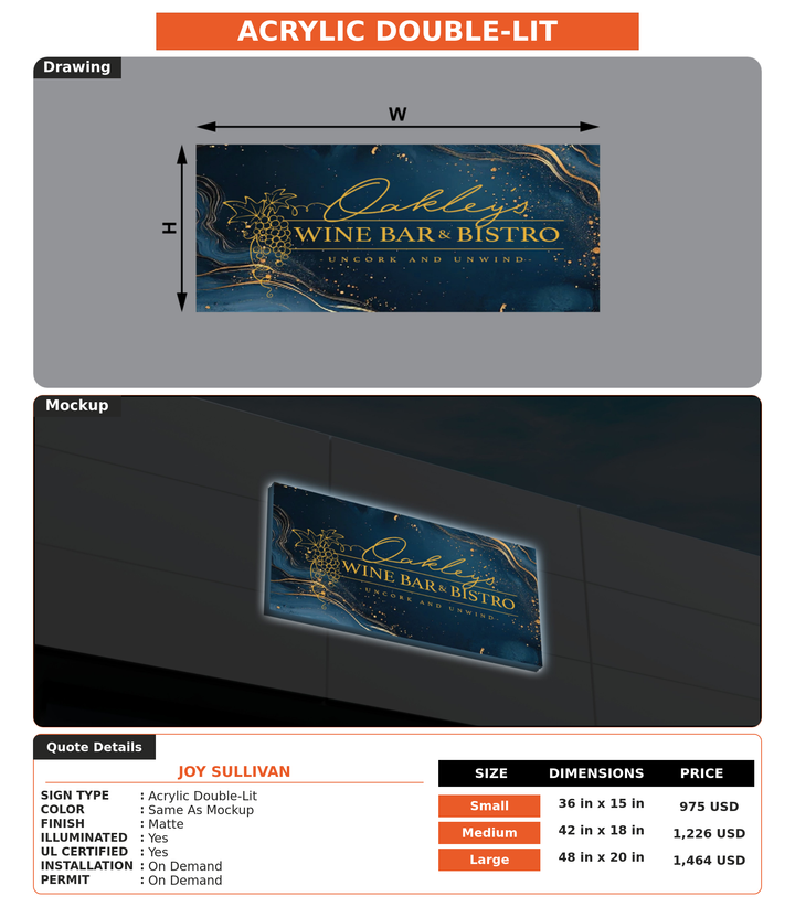 CUSTOM MOCKUP SIGN FOR Joy Sullivan