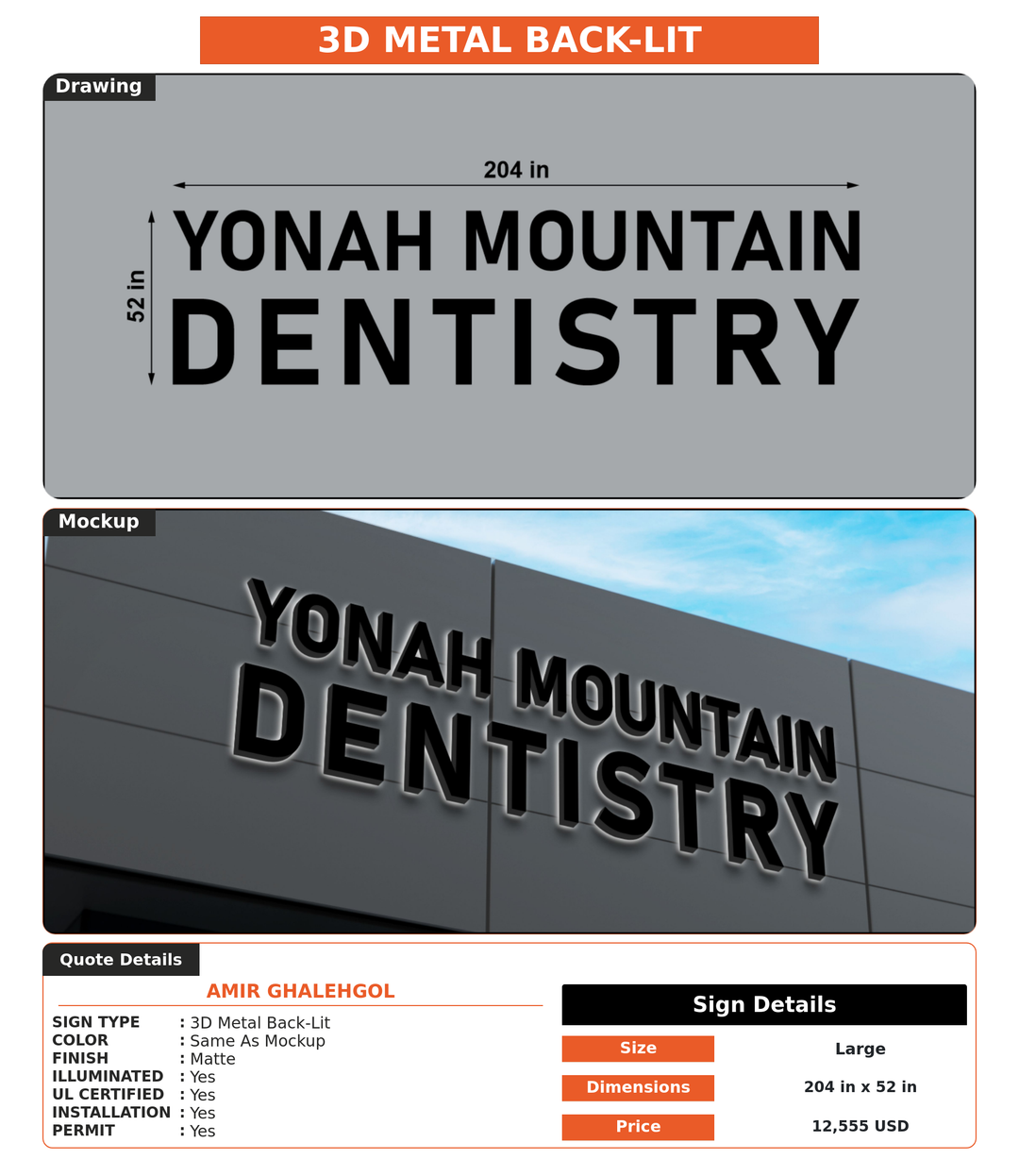 CUSTOM MOCKUP SIGN FOR Amir Ghalehgol