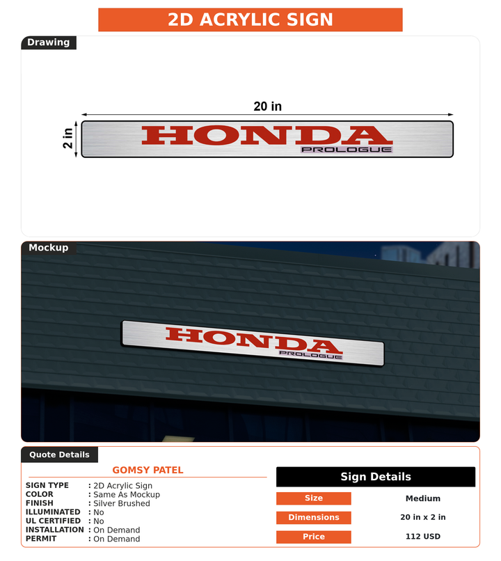 CUSTOM MOCKUP SIGN FOR gomsy patel