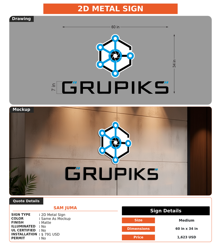CUSTOM MOCKUP SIGN FOR Sam Juma