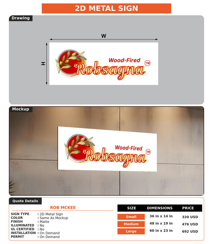 CUSTOM MOCKUP SIGN FOR Rob McKee
