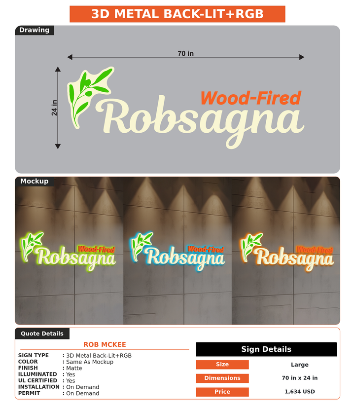 CUSTOM MOCKUP SIGN FOR Rob McKee