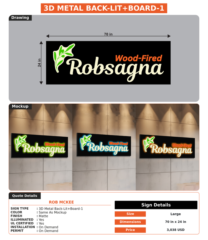 CUSTOM MOCKUP SIGN FOR Rob McKee
