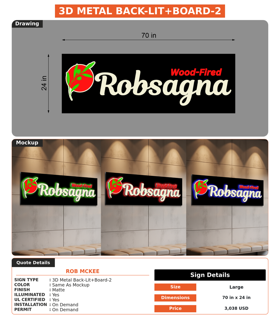 CUSTOM MOCKUP SIGN FOR Rob McKee