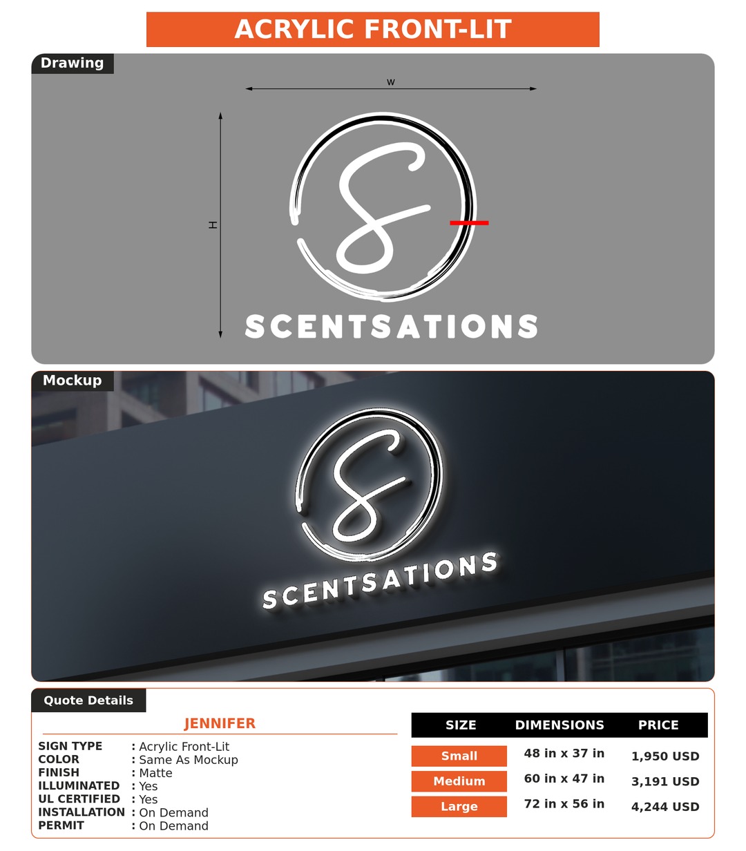 CUSTOM MOCKUP SIGN FOR Jennifer