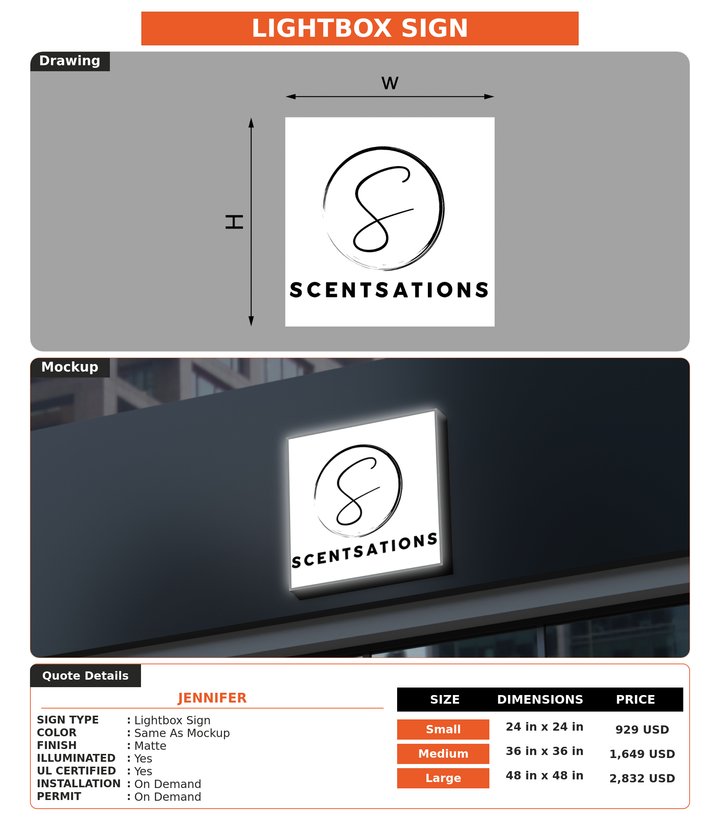 CUSTOM MOCKUP SIGN FOR Jennifer