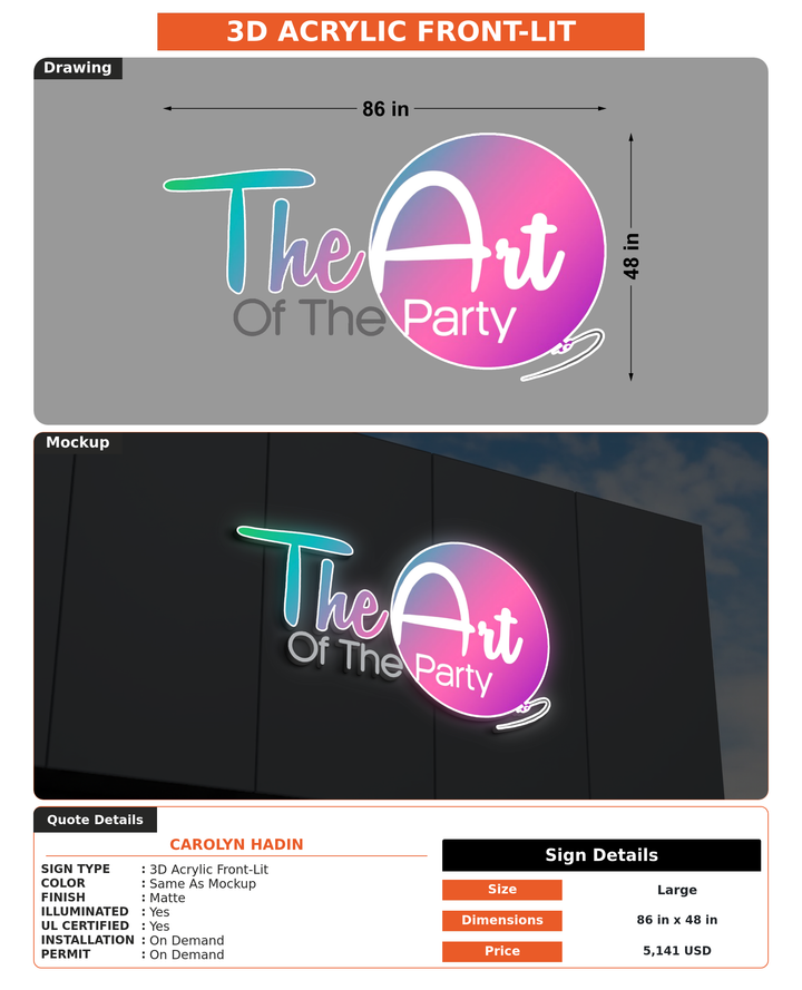 CUSTOM MOCKUP SIGN FOR carolyn hadin