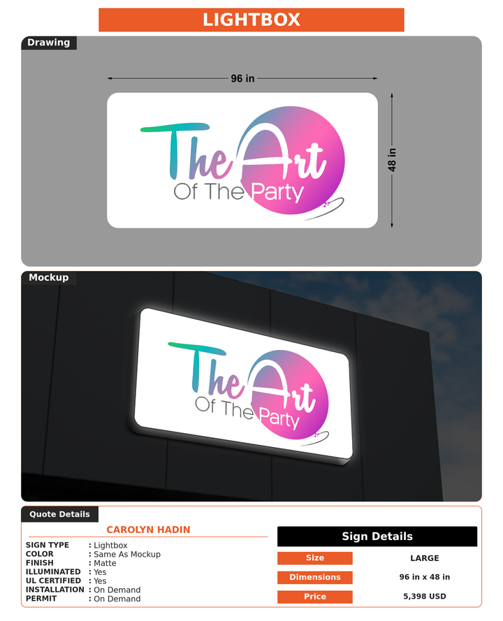 CUSTOM MOCKUP SIGN FOR carolyn hadin