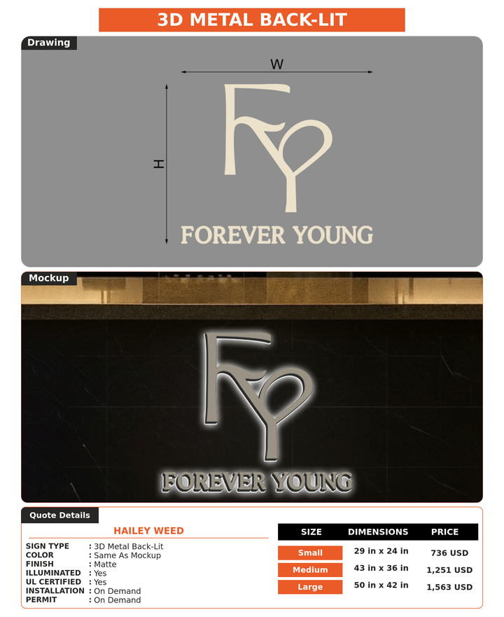 CUSTOM MOCKUP SIGN FOR Hailey Weed