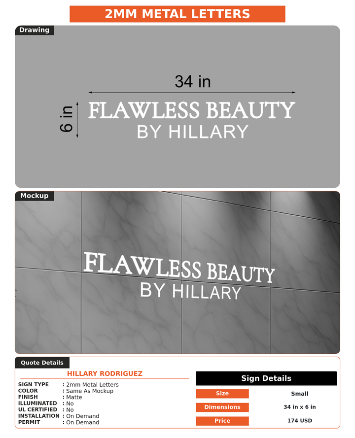 CUSTOM MOCKUP SIGN FOR Hillary Rodriguez